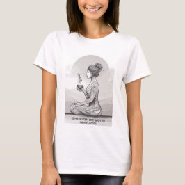 Achtsamer Espresso Zen Meditation Ein Shot Buddha T-Shirt