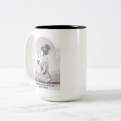Achtsamer Espresso Zen Meditation Ein Shot Buddha Zweifarbige Tasse (Vorderseite Links)