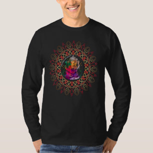Achtsamer Lotus Ganesh Spiritueller Göttlicher Yog T-Shirt