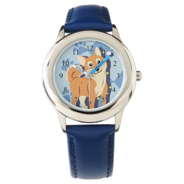 Achtsamer Shiba Inu Armbanduhr (Vorderseite)