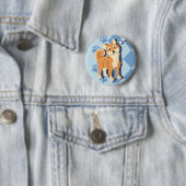 Achtsamer Shiba Inu Button (Beispiel)