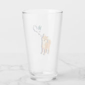 Achtsamer Shiba Inu Glas (Rückseite)