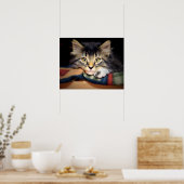 Achtsamer Tabby Kitten Poster (Küche)