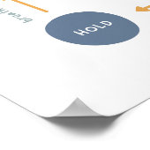 Achtsames Atemkasten und Triangle-Atem-Poster Poster (Ecke)