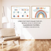 Achtsames Atemkasten und Triangle-Atem-Poster Poster