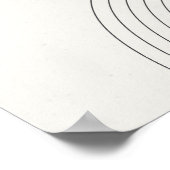 Achtsames Lebenszitat. Ruhiges Minimal Poster (Ecke)