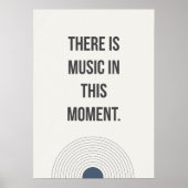 Achtsames Lebenszitat. Ruhiges Minimal Poster (Vorne)