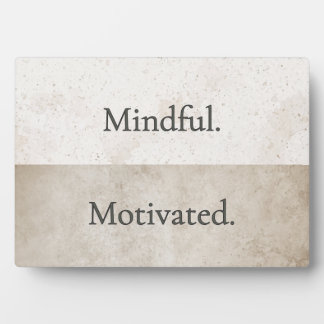 Achtsames Motiviertes Minimalistisches Schild Fotoplatte