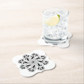 Achtsamkeit Blume Mandala Design Paper Untersetzer (Vor Ort)