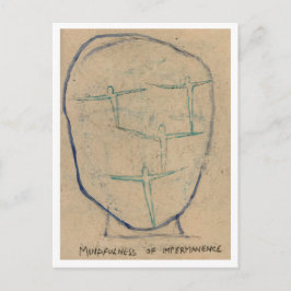 Achtsamkeit der Unbeständigkeit. Postkarte