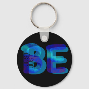 Achtsamkeit Geschenk nur Neon Blue 3D kann Namen h Schlüsselanhänger