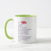 Achtsamkeit Geschenkausdrücke Tasse für jeden Brie (Links)