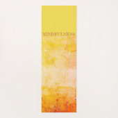 Achtsamkeit Goldene Natur Erde Yogamatte (Rückseite)