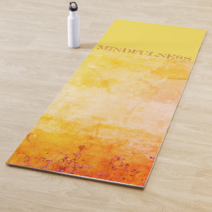 Achtsamkeit Goldene Natur Erde Yogamatte