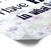 Achtsamkeit Inspiration Poster (Ecke)