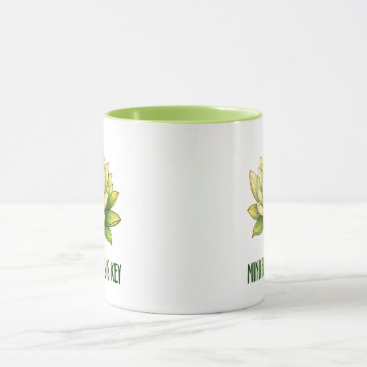 Achtsamkeit ist der Schlüssel Tasse (Zentrum)