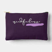 Achtsamkeit Lila Zubehör Beutel (Vorderseite)