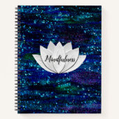 Achtsamkeit Lotus Blume Galaxy Notebook Notizblock (Vorderseite)