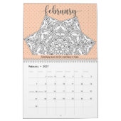 Achtsamkeit Mandala 2024 Färben Kalender (Feb 2027)