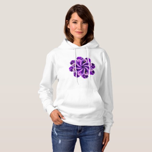 Achtsamkeit Mandala Design Frauen Hoodie (Vorne ganz)