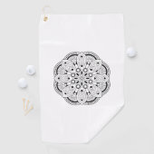 Achtsamkeit Mandala Design Golf Handtuch (Insitu)