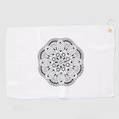 Achtsamkeit Mandala Design Golf Handtuch (Horizontal)