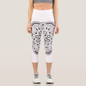 Achtsamkeit Mandala Design Hochgebirgslandschaft Capri Leggings (Vorderseite)
