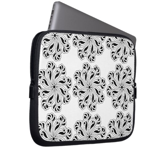 Achtsamkeit Mandala Design Laptopschutzhülle (Vorne Rechts)