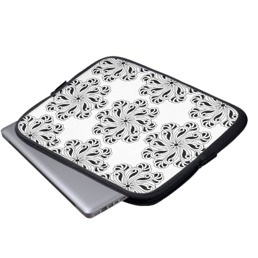 Achtsamkeit Mandala Design Laptopschutzhülle (Vorne Knopf)