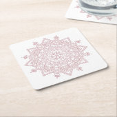 Achtsamkeit Mandala Design Rechteckiger Pappuntersetzer (angewinkelt)