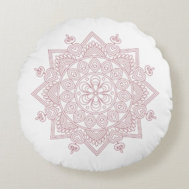 Achtsamkeit Mandala Design Rundkissen Rundes Kissen