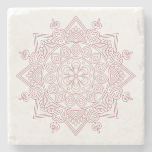 Achtsamkeit Mandala Design Untersetzer