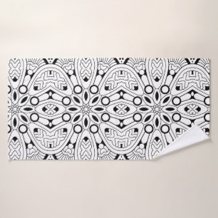 Achtsamkeit Mandala Design Yoga Badetuch Badehandtuch