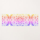 Achtsamkeit Mandala Design Yoga Mat Yogamatte (Vorderseite (Horizontal))