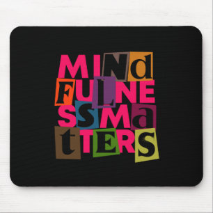 Achtsamkeit S Aufkleber Mousepad