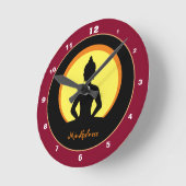 Achtsamkeit und Meditation Design Uhr Buddha /Mönc (Winkel)