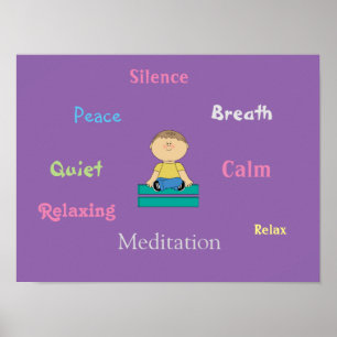 Achtsamkeit und Medizin-Poster Poster