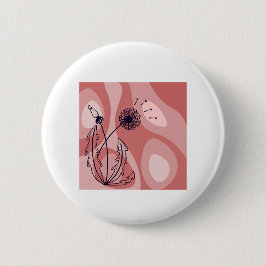Achtsamkeit und Metamorphose Inspiriert Design Button