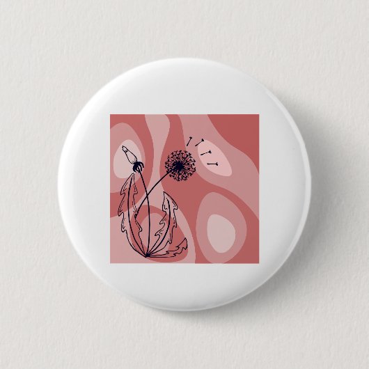 Achtsamkeit und Metamorphose Inspiriert Design Button (Vorderseite)