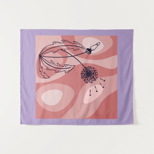 Achtsamkeit und Metamorphose Inspiriert Design Wandteppich (Vorderseite (Horizontal))