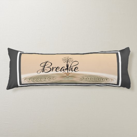 Achtsamkeit Yoga Tree of Life Body Pillow Seitenschläferkissen (Vorderseite)