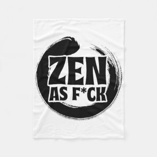 Achtsamkeit Zen Wie Verrückt Innere Frieden Medita Fleecedecke