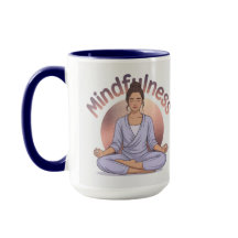 Achtsamkeits-Meditations-Tasse Navyblau-Kombinatio