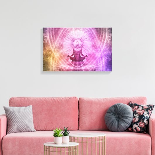 Achtsamkeitsmeditation gewickelt Leinwand (Insitu (Wohnzimmer))