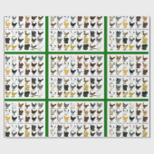 Achtundvierzig Hen Promo Geschenkpapier (Flach)