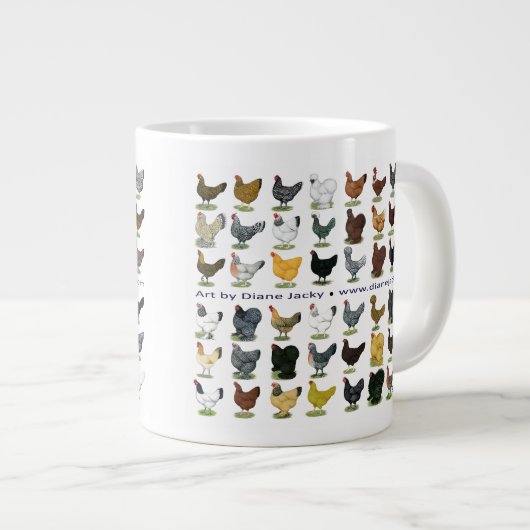 Achtundvierzig Hen Promo Jumbo-Tasse (Vorderseite Rechts)