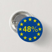 Achtundvierzig Prozent (kleines Knopf-Abzeichen) Button (Vorne & Hinten)