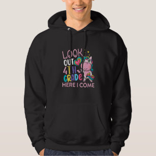 Achtung 4. Klasse ich komme hier Cute Dabbing Einh Hoodie