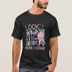 Achtung 4. Klasse ich komme hier Cute Dabbing Einh T-Shirt