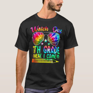 Achtung 7. Klasse, ich komme Tie-Dye-Schultee T-Shirt